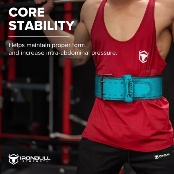 Powerlifting Belt - IPF Approved – Weight Lifting Belt 10mm - Prong Weightlifting Belt for Squats, Deadlift, and Bench Press – Lifting Belt Leather 4in for Men and Women – Back Brace for Gym, Workout, Strength Training, Strongmen & Power Lift