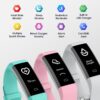 Kummel Fitness Tracker with Heart Rate Blood Oxygen Monitor, Activity Tracker Sleep Monitor Health Tracker, Smart Watch Pedometer Step Calories Counter, Fitness Watches for Men Women