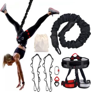 Heavy Duty Bungee Fitness Set Bungee Resistance Band Set for Gym Training & Rope Workout Only for Home Fitness Not for Extrem Sports