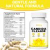 Airboy Candida Cleanse,Gut Colon Cleanse Detox for Women & Men,Candida Support with Oregano Leaf, Caprylic Acid，Wormwood, Black Walnut-60 Counts