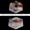 Large Selenite Charging Plate – 6” Hexagon Selenite Crystal – Mined & Crafted in Morocco – Ideal for Cleansing Crystals & Healing Stones, Meditation, Reiki – Protection Crystals - Spiritual Gifts