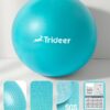 Trideer Pilates Ball 9 Inch with Pump,Core Ball, Mini Pilates Ball for Physical Therapy,Small Exercise Ball Between Knees,Small Workout Ball for Barre,Yoga,Stability,Workout,Office&Home Gym
