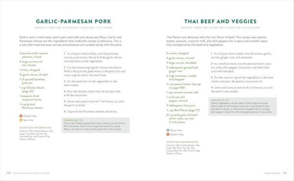 The Clean Eating Slow Cooker: A Healthy Cookbook of Wholesome Meals that Prep Fast & Cook Slow