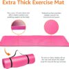 Amazon Basics 1/2 Inch Extra Thick Exercise Yoga Mat with Carrying Strap