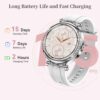 MIDDOW Smart Watches for Women,IP67 Waterproof Pedometer 1.27'' HD Outdoor Sport Fitness Tracker Watch with Heart Rate/Sleep Monitor, Compatible with iOS Android Phones (Silver)