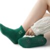 Soxbang 3/6 Pairs Pilates Socks with Grips,Yoga Socks Barre Socks Non Slip Socks Embroidery for Barre Ballet Barefoot Workout