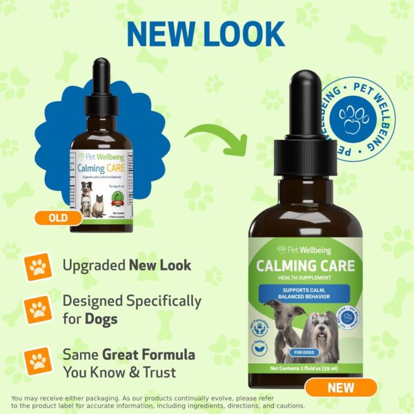 Pet Wellbeing Calming Care for Dogs - Calm Support, Relaxed Nervous System, Emotional Balance, Adaptogens, Ashwagandha, Holy Basil - Veterinarian-Formulated Herbal Supplement 2 fl oz (59 ml)