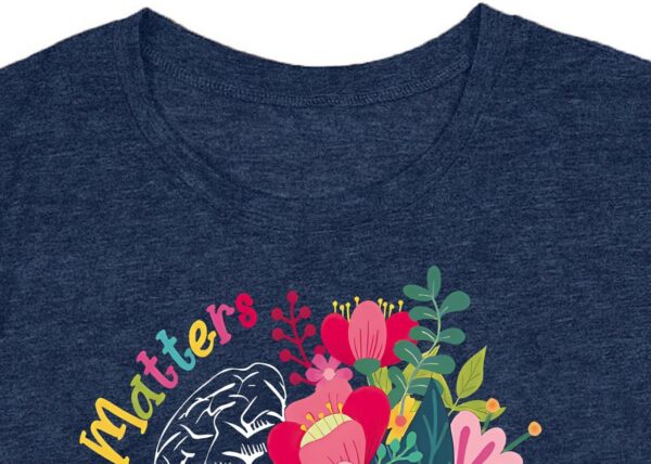 Womens Mental Health Matters Shirts Human Brain Illness Awareness T-Shirt Therapist Tee Top