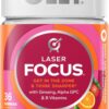 OLLY Laser Focus Gummy, Ginseng, Alpha GPC, B Vitamins, Berry Tangerine Flavor - 36 Count
