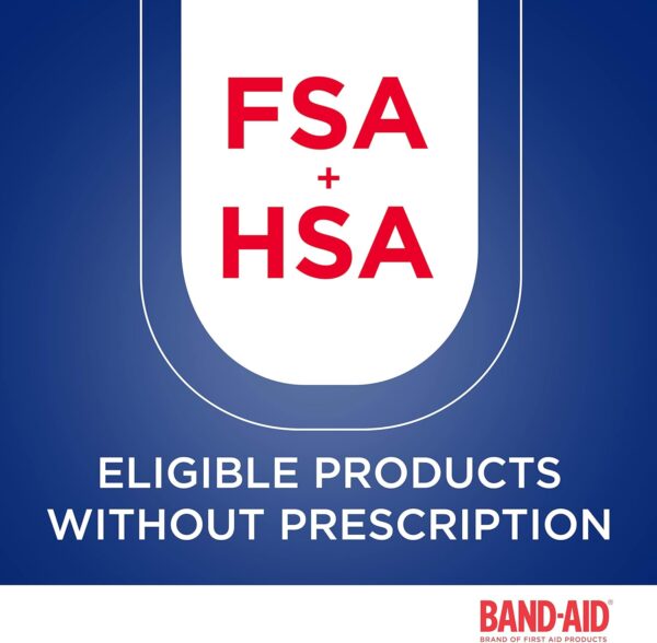 Band-Aid Brand Flexible Fabric Adhesive Bandages for Wound Care and First Aid, All One Size, 100 Count