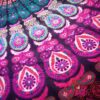 raajsee Purple Round Beach Tapestry Hippie/Boho Beach Blanket Mandala/Indian Cotton Throw - Round Tablecloth/Home Decor/Indie Rug Yoga Mat Meditation Picnic Rugs 178 CM / 70 INCHE Circle