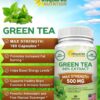 aSquared Nutrition Green Tea Extract Supplement with EGCG - 180 Capsules-Max Potency Fat Burner 500 mg Pills for Weight Loss, Boost MetabolismHeart Health, All-Natural Low Caffeine Diet Detox