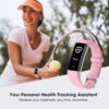 Kummel Fitness Tracker with Heart Rate Blood Oxygen Monitor, Activity Tracker Sleep Monitor Health Tracker, Smart Watch Pedometer Step Calories Counter, Fitness Watches for Men Women