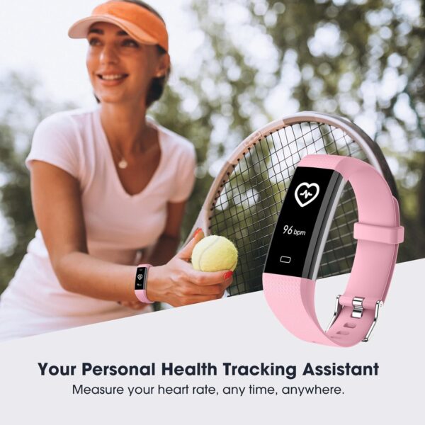 Kummel Fitness Tracker with Heart Rate Blood Oxygen Monitor, Activity Tracker Sleep Monitor Health Tracker, Smart Watch Pedometer Step Calories Counter, Fitness Watches for Men Women