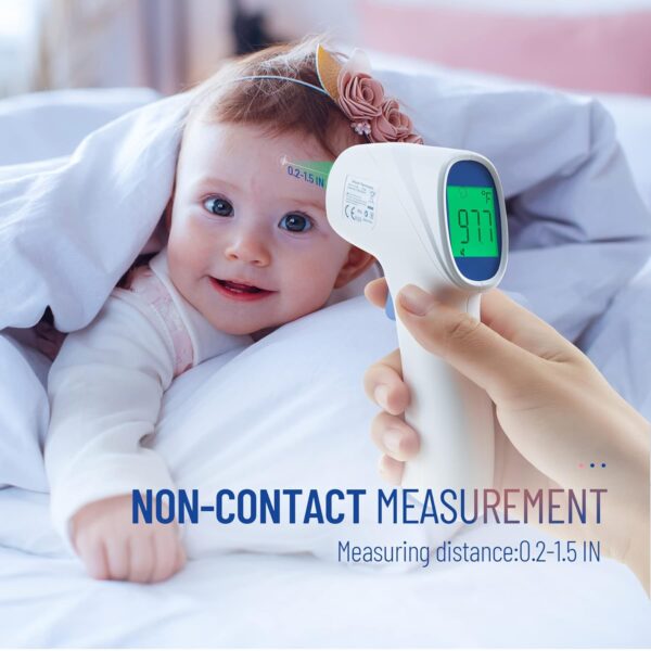 Forehead Thermometer for Adults and Kids, Digital Infrared Thermometer with Fever Alarm, FSA HSA Eligible, Fast Accurate Results, Easy to use