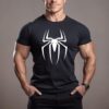 ReedCA Spider - Mens Bodybuilding T-Shirts Gym Training Top Fashion Workout Tee Muscle Short Sleeve