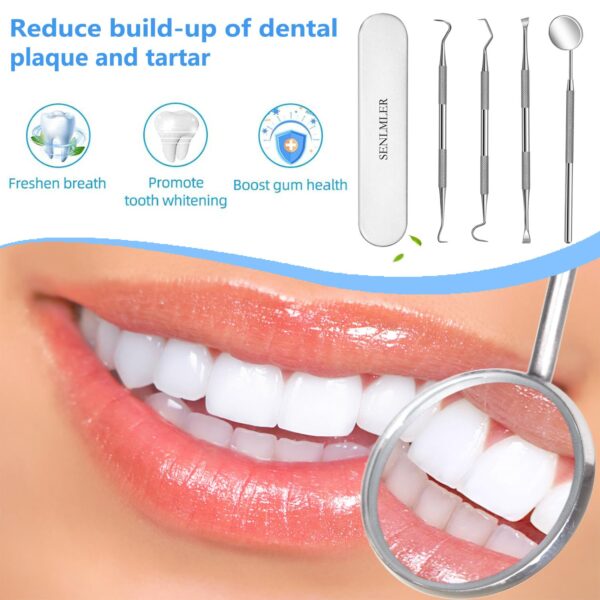 719lt8IZc1L._SL1500_.jpg Dental Tools, Professional Plaque Remover Teeth Cleaning Tool Kit, Stainless Steel Dental Pick Tartar Scraper Tooth Cleaner, Oral Care Hygiene Set for Dentist Personal Pets with Storage Box