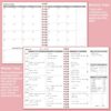 Weekly Meal Planner - A5 Weekly & Daily Meal Prep Journal with Shopping and Grocery Lists for Menu Planning, 93 Sheets/186 Pages Healthy Diet & Weight Loss Tracking, Undated, 52 Weeks, Lasts 1 Year,