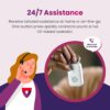 Medical Guardian MGMini – Medical Alert Necklace Systems for Seniors- Fast, Reliable Water-Resistant Panic Button, 4G GPS Tracker with 24/7 Emergency Operator Care -Includes Step Tracking (Silver)