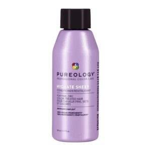 Pureology Hydrate Sheer Nourishing Conditioner | For Fine, Dry Color Treated Hair | Sulfate-Free | Vegan