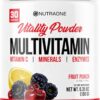 NutraOne Vitality Vitamin Powder Powdered Vitamin and Mineral Supplement (Fruit Punch - 30 Servings)