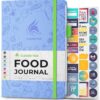 Clever Fox Food Journal - Daily Food Diary, Meal Planner to Track Calories & Nutrients, Weight Tracker Notebook, A5 (Light Blue)