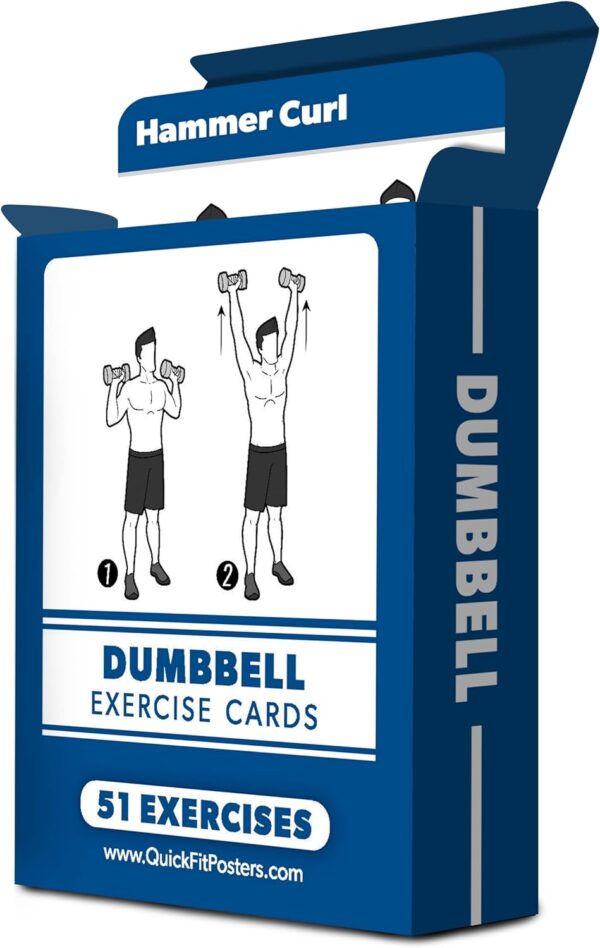 2 Pack - Bodyweight & Dumbbell Fitness Workout Cards - Over 100 Exercises