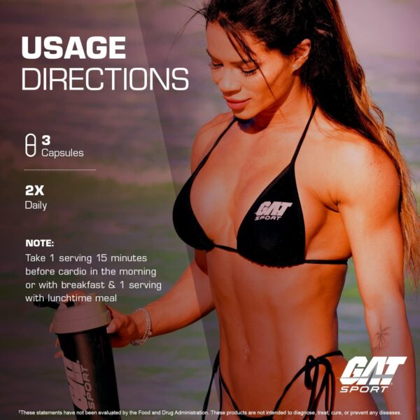 GAT SPORT JetFuel Original - Weight Loss Supplement, Energy Booster, Fat Burner, Appetite Suppressant (144 Capsules)