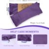 Hihealer Lavender Eye Pillow, Weighted Mask for Sleep, Yoga, Meditation, Aromatherapy Moist Heat Mask Relaxation Gifts for Women and Moms (Purple)