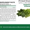 Pomona Wellness Super Greens Supplement, Full Of Superfood Vitamins & Minerals, Fruits & Vegetable, Greens Powder for Bloating and Digestion, Gut Health, USDA Organic, Non-GMO, 120 Tablets
