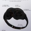 Sleep Mask Blackout for Men Women: Lightweight 3D Contoured Eye Mask for Lash Extensions - Adjustable Strap Washable Zero Pressure - Perfect for Side Sleepers Airplane Travel Yoga Meditation Black