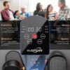 Under Desk Elliptical Machine, Ellipse Leg Exerciser as Seen on Tv for Seniors Adults with 12 Adjustable Speed, Quiet & Portable Seated Pedal Exerciser with Remote Control & Non-Slip Foot Straps