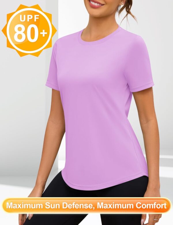 Blingfit Workout Tops for Women Short Sleeve Yoga Shirts Sports Gym Tshirts Quick Dry Running Top UPF 80+ Sun Protection
