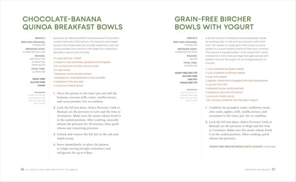 The Healthy Meal Prep Instant Pot® Cookbook: No-Fuss Recipes for Nutritious, Ready-to-Go Meals