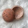 9 Holes Handmade Natural Marble Round Incense Burner Holder for Meditation Decorative Room/Kitchen/Coffee Shop (Red Travertine)