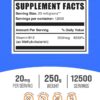 BulkSupplements.com Vitamin B12 Methylcobalamin Powder - 1% B12 Methylcobalamin, Essential B Vitamin - B12 Supplement, Gluten Free, 20mg per Serving, 250g (8.8 oz) (Pack of 1)