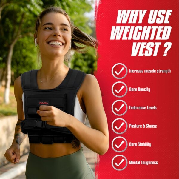 Adjustable Weighted Vest for Men and Women 25LBS | 35LBS Weighted Vest Woman, Weighted Vest Men, Weight Vest for Walking, Rucking Vest for Men and Women, Strength Training Weight Vests