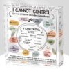 Mental Health Desk Decor - Things I Can Control Decor Sign Therapy Office Acrylic Gifts Psychology Therapist Office Art Decor for Therapist Office School Counselor Living Room Bedroom