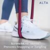 ALTA 'Never-Snap' Exercise Bands with Handles for Women - Full Kit Resistance Bands for Working Out with Handles, Resistance Tubes, Ankle Straps, Door Anchor, Fabric + Rubber Workout Bands Resistance