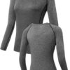 NELEUS Women's 3 Pack Compression Shirts Long Sleeve Yoga Athletic Running T Shirt