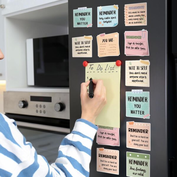 240Pcs Mental Health Stickers Positive Awareness Reminder Paper Decals Psychology Affirmation Self-Adhesive Square Stickers for Students Gifts Scrapbook Journal School Supplies