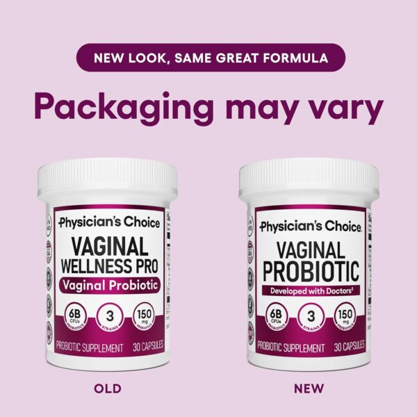 Physician's CHOICE Vaginal Probiotics for Women - Unique with Licorice Root - PH Balance, Odor Control, Yeast, Vaginal Microbiome & Feminine Health - 6B CFU - Organic Prebiotic, Cranberry - 30 CT