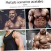 Training Board Chest Workout Equipment Men Upper Body Exercise Machine Bicep Tricep Curl Machine Tricep Rope Muscle Tablas Stimulator Outdoor Fitness Gear para Black Aluminum Alloy