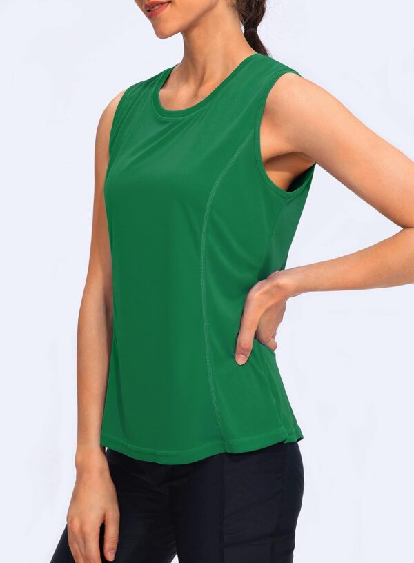 YYV Women's Workout Tank Tops Lightweight Sleeveless Shirts for Women Loose Fit Tops for Athletic Running Tennis Yoga