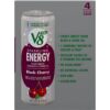V8 +SPARKLING ENERGY Black Cherry Energy Drink, Made with Real Vegetable and Fruit Juices, 11.5 FL OZ Can 4 Count (Pack of 6)