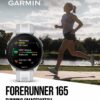 Garmin Forerunner 165 Running Smartwatch, Colorful AMOLED Touchscreen, Training Metrics and Recovery Insights Includes Wearable4U PowerPack +Adapters Bundle, Mist Gray/Whitestone