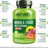 NATURELO Whole Food Multivitamin for Teens - Vitamins and Minerals for Teenage Boys and Girls - Supplement for Active Kids - with Organic Whole Foods - Non-GMO - Vegan & Vegetarian - 60 Capsules