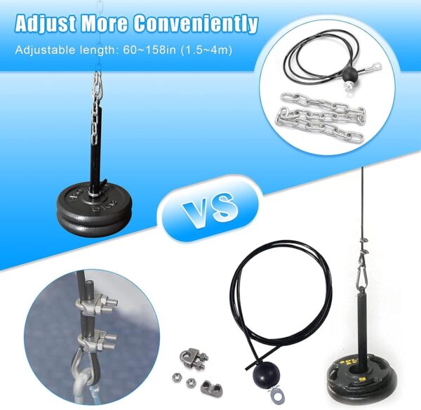 Fitness Cable Pulley System, Gym LAT and Lift Pulldown Machine Attachments, LAT Pull Down Bar Home Workouts Equipments for Biceps Triceps Shoulder Arm Curl Forearm Muscle Strength Exercise