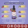 Kidney Cleanse Detox & Repair Drops - 500 mg Cranberry 20:1 Extract & 2,50 mg Chanca Piedra for Urinary Tract & Kidney - 27-in-1 Vegan Kidney Support Supplement - Vegan Non-GMO