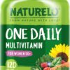 NATURELO One Daily Multivitamin for Women 50+ (Iron Free) - Menopause Support for Women Over 50 - Whole Food Supplement - Non-GMO - No Soy - 120 Capsules - 4 Month Supply